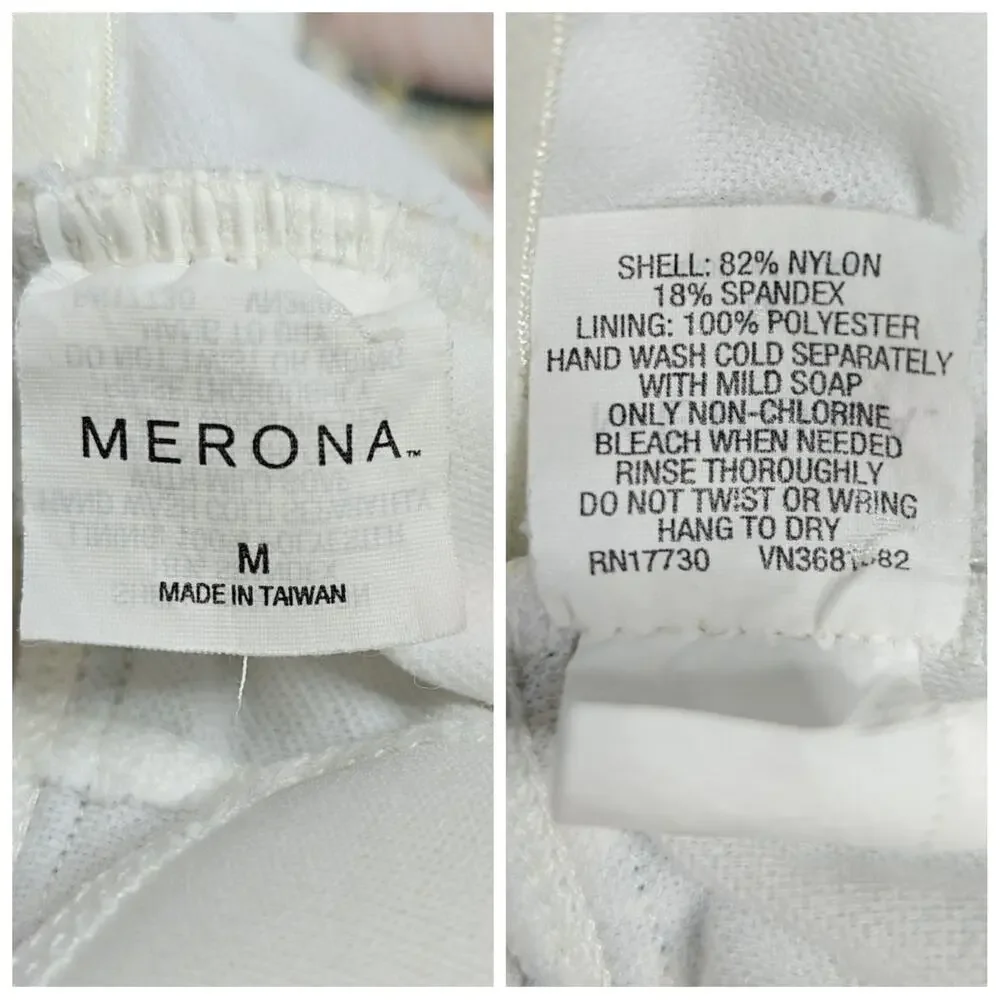 Vintage Y2K Merona floral tankini swim top sz M